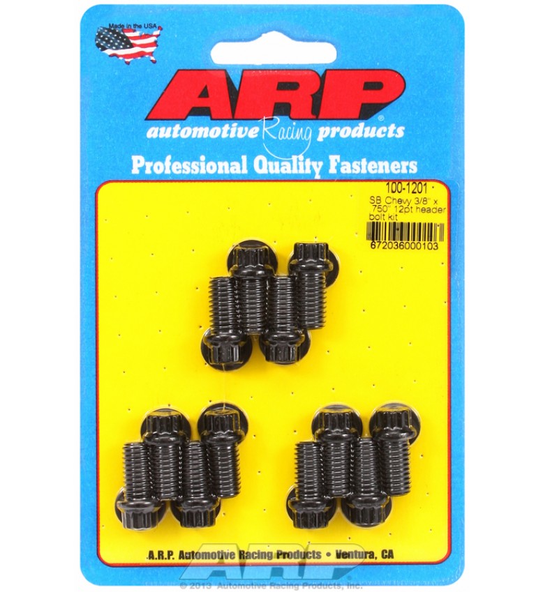 ARP Hardware - SB Chevy 3/8 x .750" 12pt header bolt kit