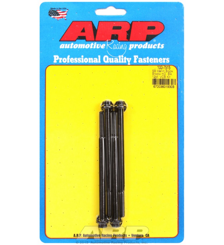 ARP Hardware - Merlin block, Brodix head SB 12pt valve cover bolt kit