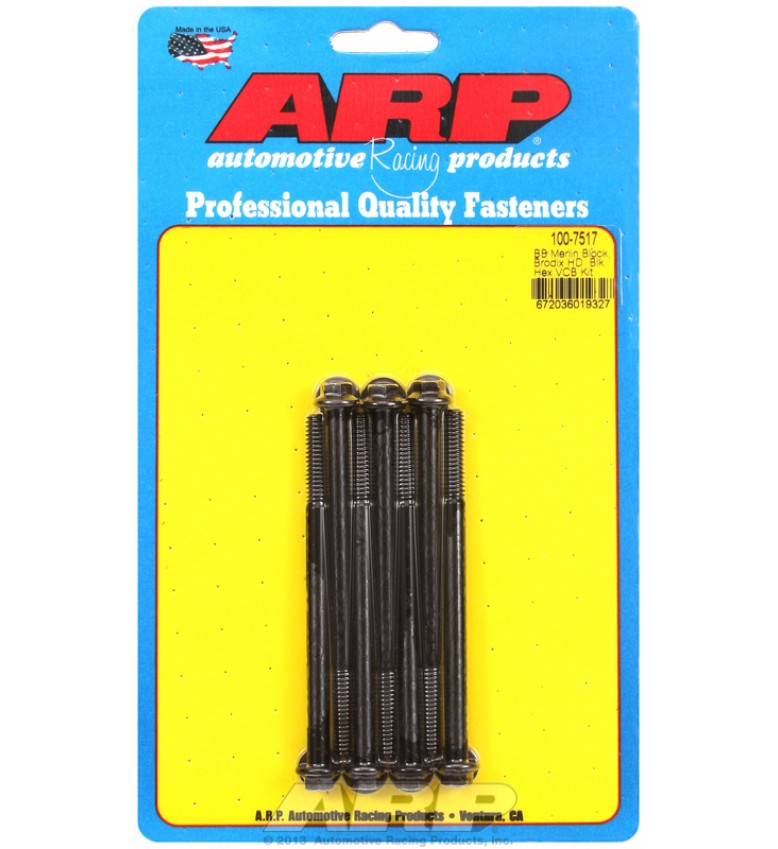 ARP Hardware - Merlin block, Brodix head BB  hex valve cover bolt kit
