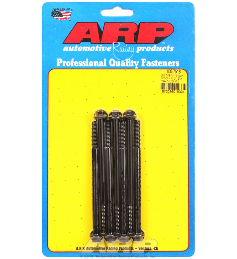 ARP Hardware - Merlin block, Brodix head BB  hex valve cover bolt kit