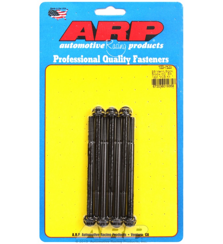 ARP Hardware - Merlin block, Brodix head BB 12pt valve cover bolt kit