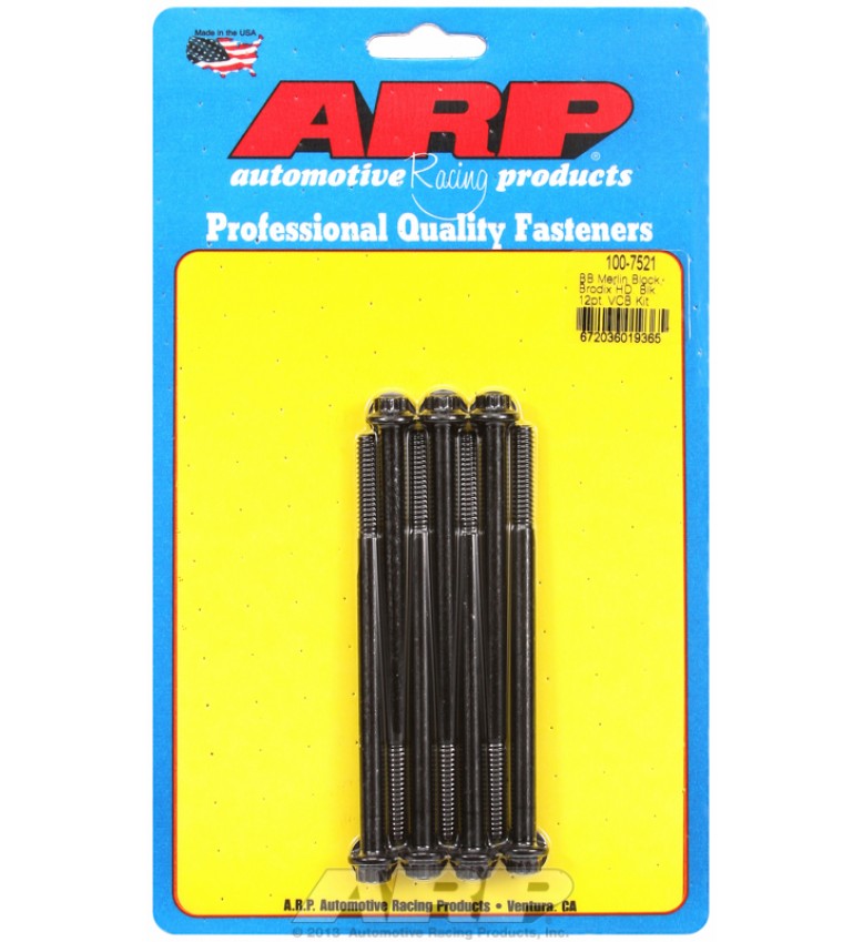 ARP Hardware - Merlin block, Brodix head BB 12pt valve cover bolt kit