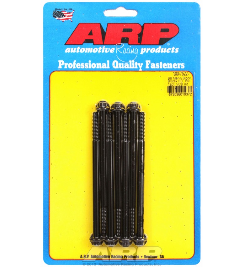 ARP Hardware - Merlin block, Brodix head BB 12pt valve cover bolt kit