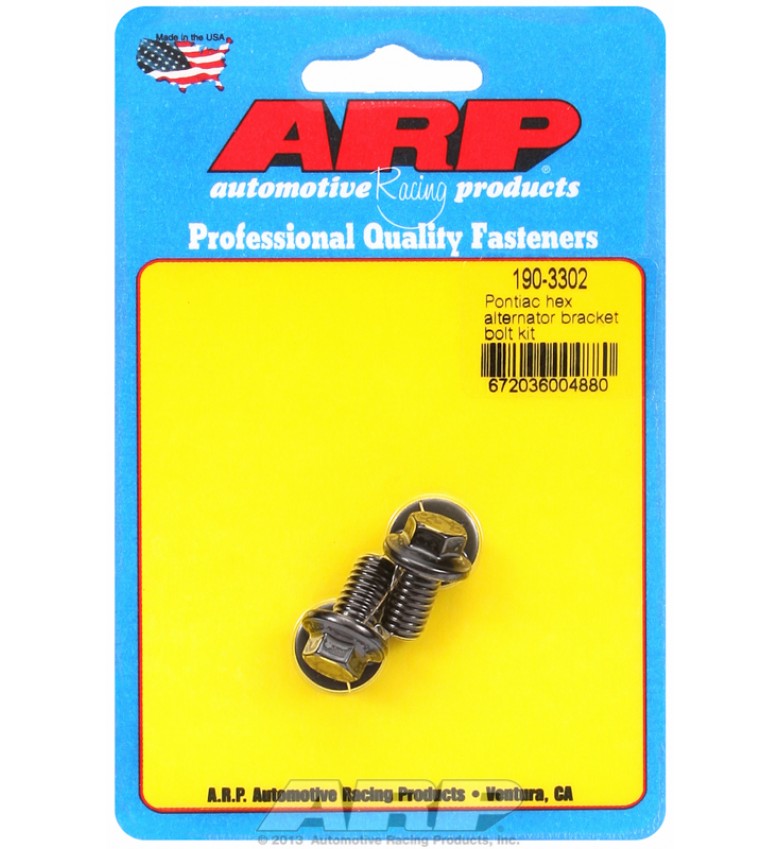 ARP Hardware - Pontiac hex alternator bracket bolt kit