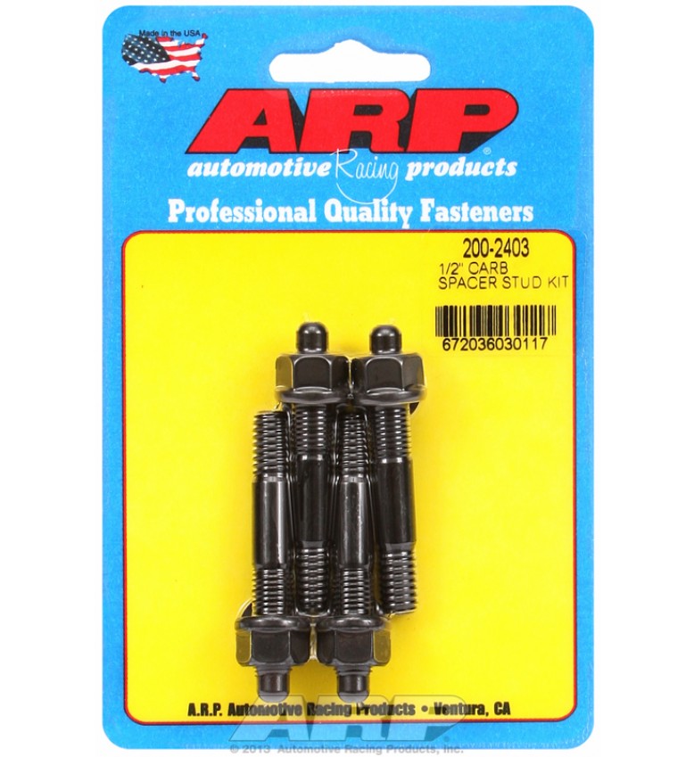 ARP Hardware - 1/2" carburetor spacer stud kit 2.225" OAL