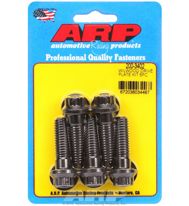 ARP Hardware - Wilwood drive plate bolt, 7/16, drilled 12 pt, 5pcs