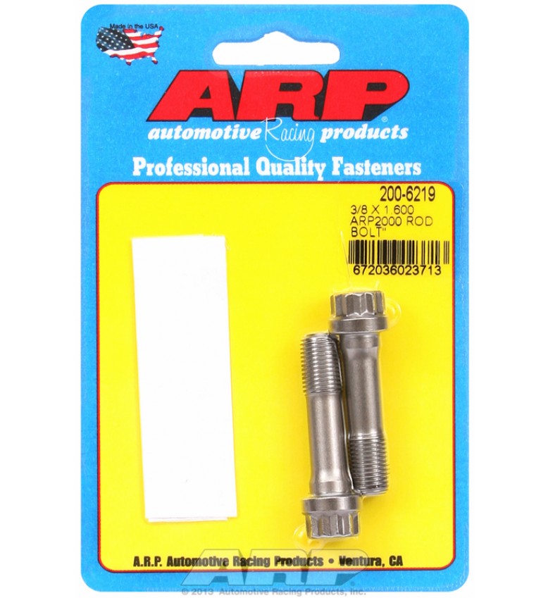 ARP Hardware - 3/8" X 1.6 ARP2000 rod bolt kit