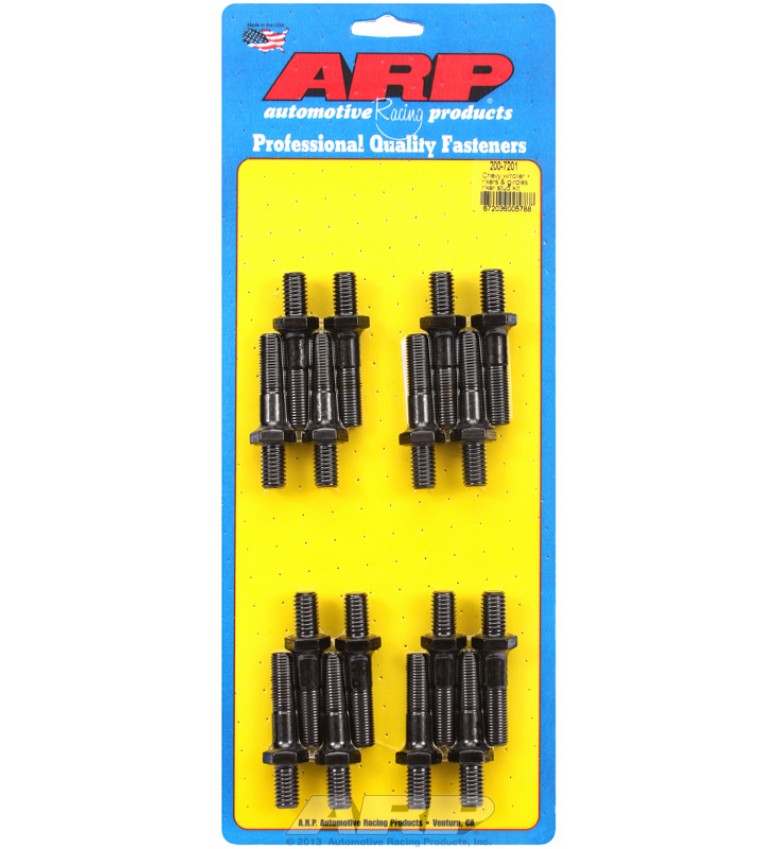 ARP Hardware - SB Chevy/Ford, w/rllr rckrs & grdls, rocker arm stud kit