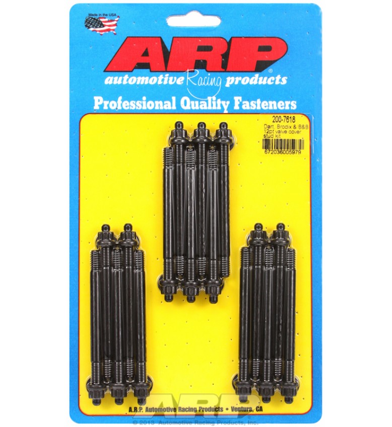 ARP Hardware - Dart Brodix & B&B 12pt valve cover stud kit