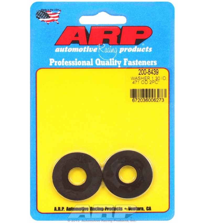 ARP Hardware - .471 ID 1.30 OD no chamfer black washer
