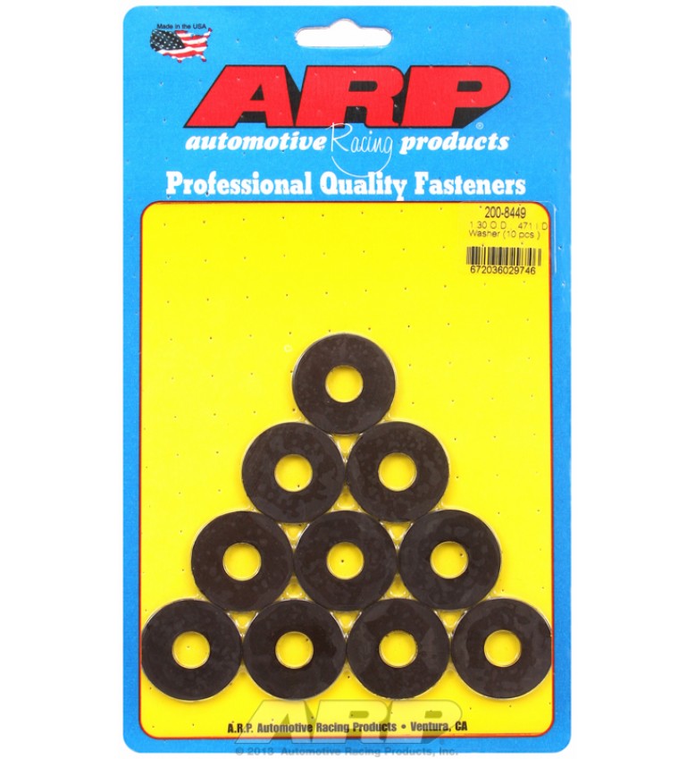 ARP Hardware - .471 ID 1.30 OD no chamfer black washer