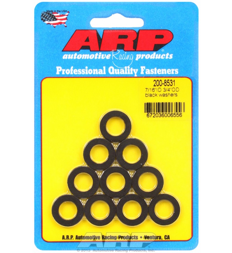 ARP Hardware - 7/16 ID 3/4 OD black washers