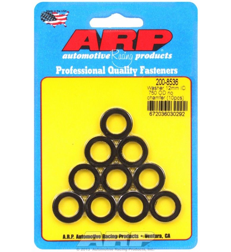 ARP Hardware - M12 ID .750 OD no chamfer washers 