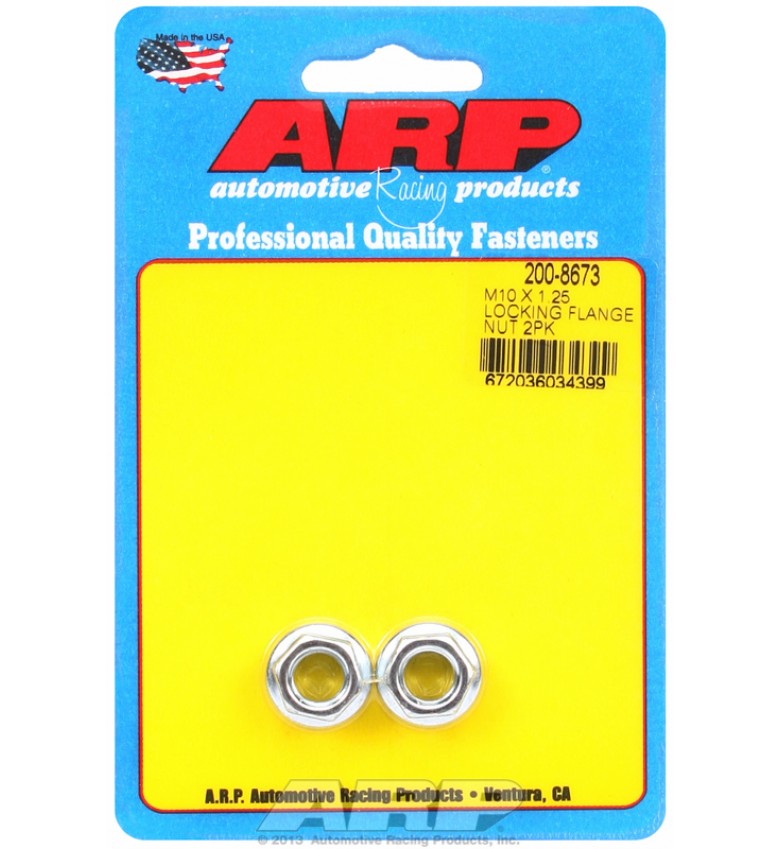 ARP Hardware - M10 X 1.25 locking flange nut kit