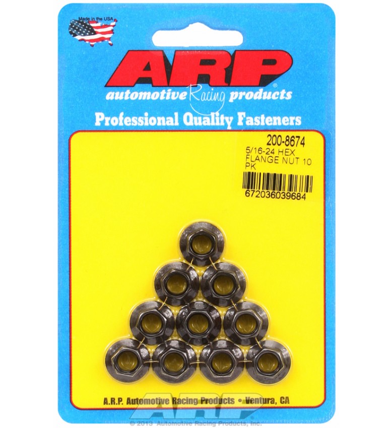 ARP Hardware - 5/16-24 hex flange nut kit