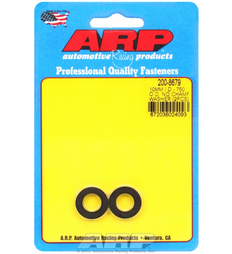 ARP Hardware - M10 ID 3/4 OD chamfer black washers