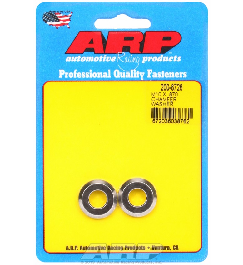 ARP Hardware - M10 ID .870 OD chamfer black washers