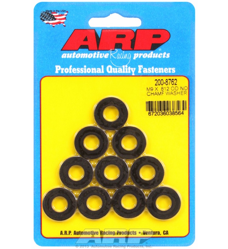 ARP Hardware - M9 ID .812 OD black washers