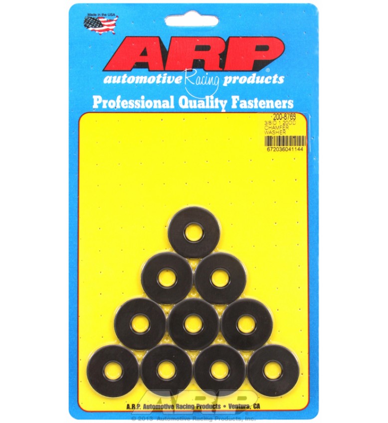ARP Hardware - 3/8 ID 1.20 OD chamfer black washers