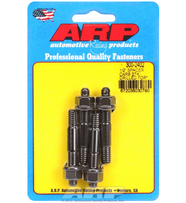 ARP Hardware - 1/2" drilled carburetor spacer stud kit