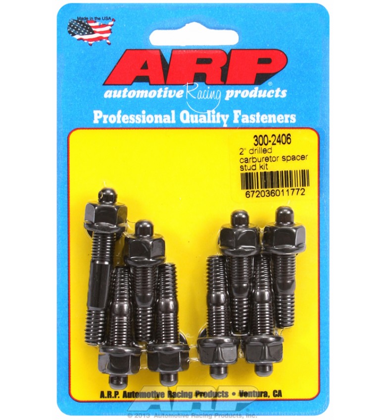 ARP Hardware - 2" drilled carburetor spacer stud kit
