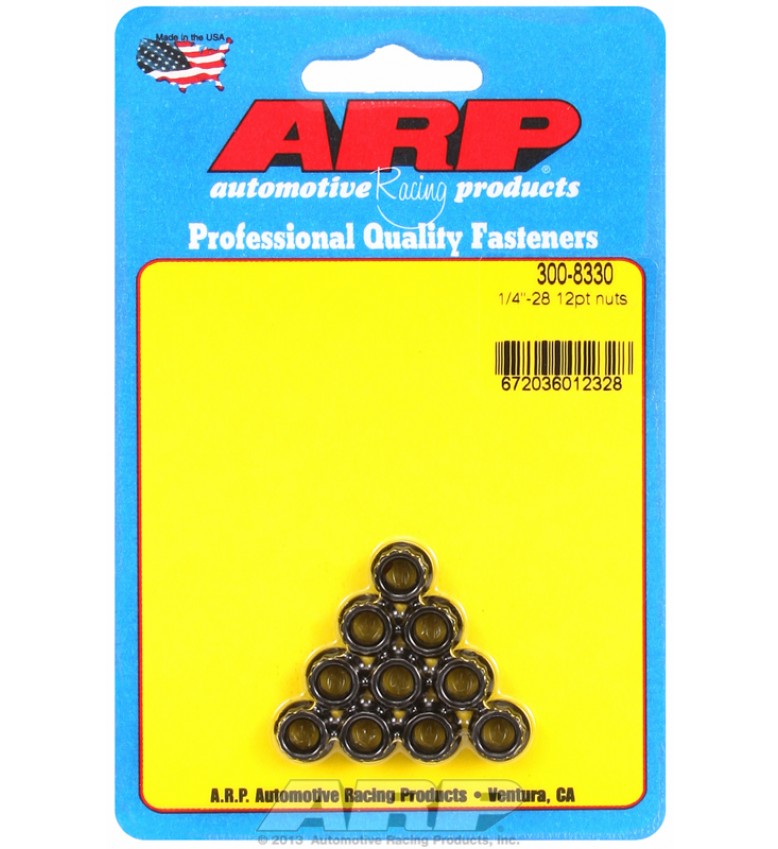 ARP Hardware - 1/4-28 12pt nut kit