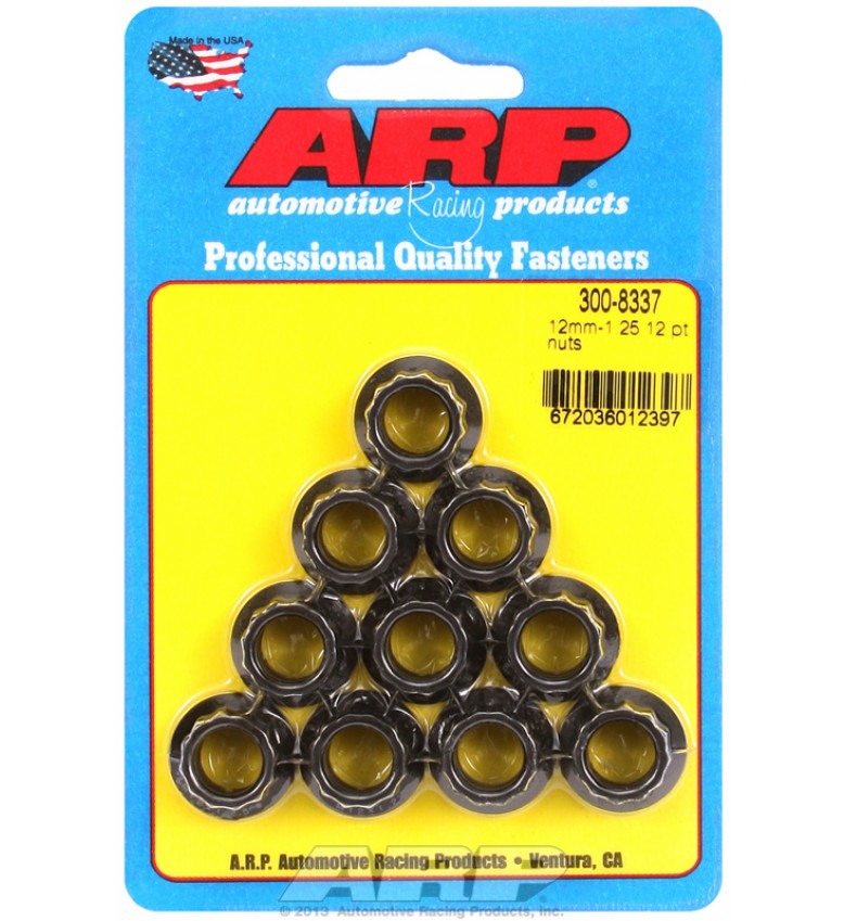 ARP Hardware - M12 x 1.25 12pt nut kit