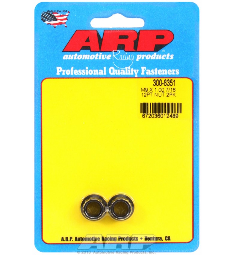 ARP Hardware - M9 x 1.00  12pt nut kit