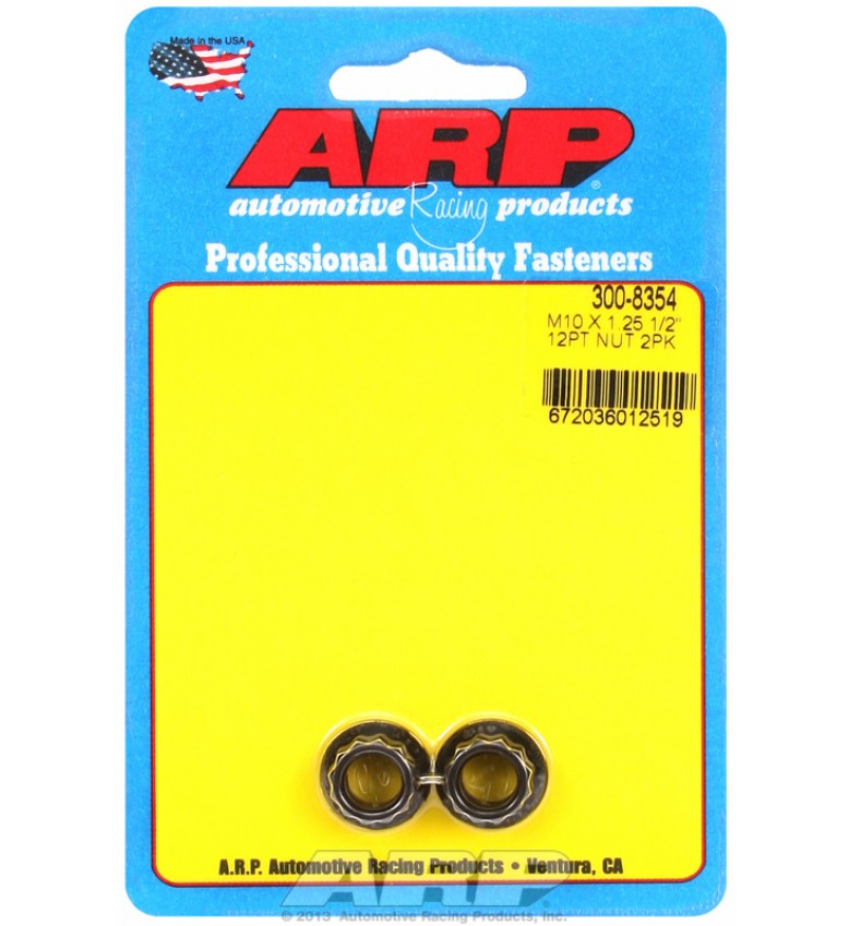 ARP Hardware - M10 x 1.25  12pt nut kit