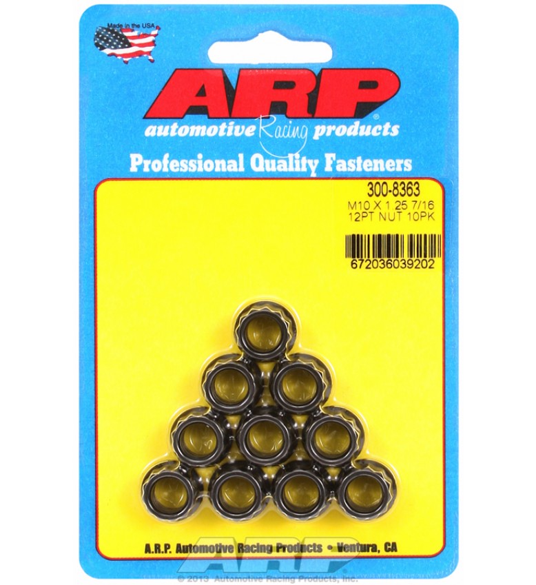 ARP Hardware - M10 x 1.25  12pt nut kit