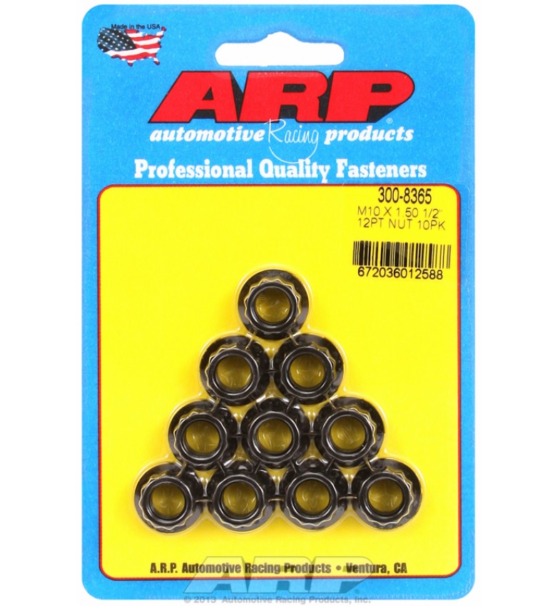 ARP Hardware - M10 x 1.50 12pt nut kit