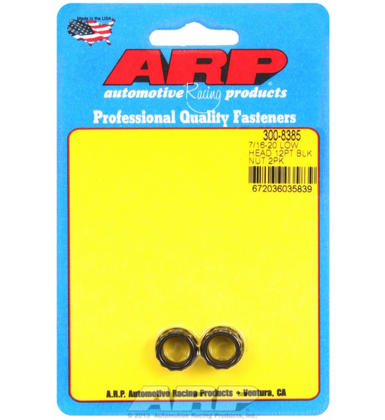 ARP Hardware - 7/16-20, low head, .600 flange OD 12pt nut kit