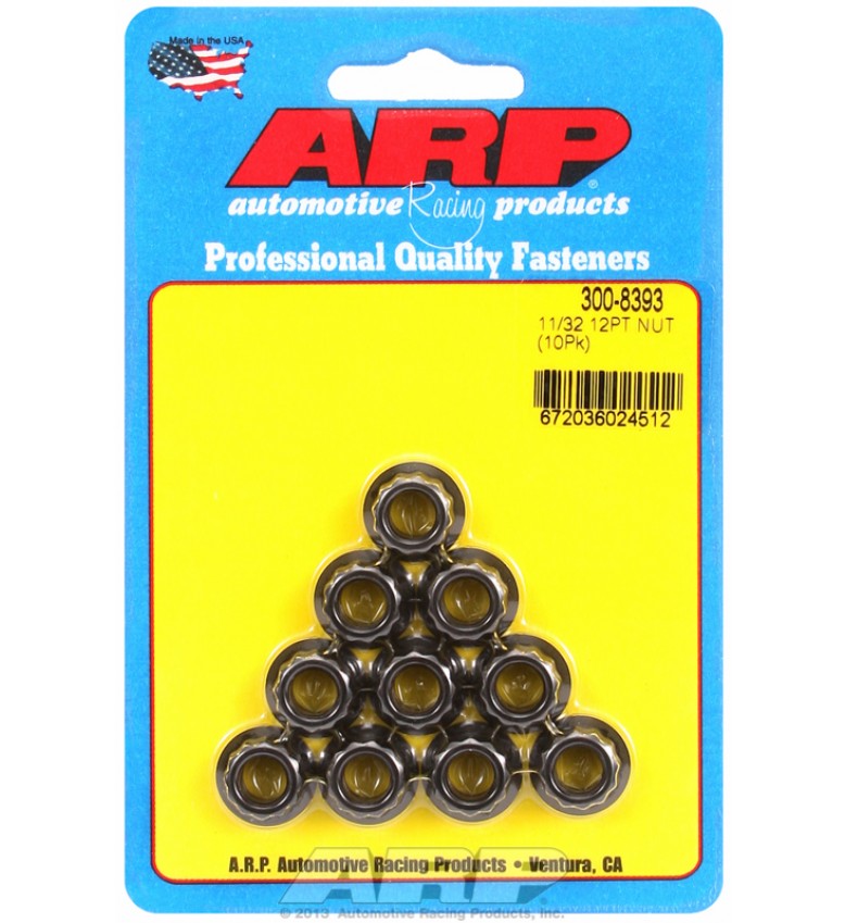 ARP Hardware - 11/32-24 12pt nut kit