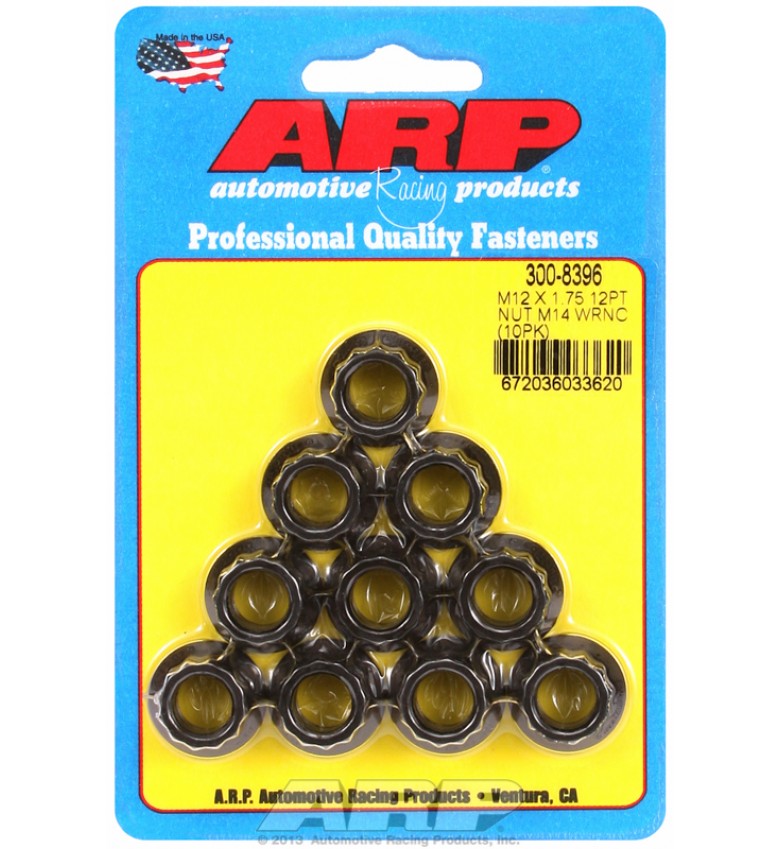 ARP Hardware - M12 X 1.75 M14 socket 12pt nut kit