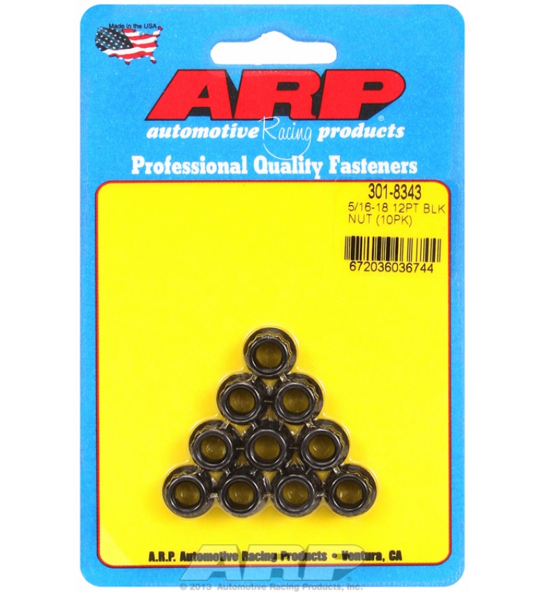 ARP Hardware - 5/16-18 12pt nut kit