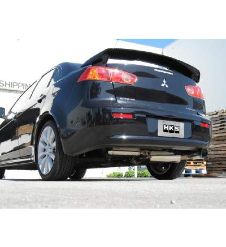 [Mitsubishi Lancer(2008)] HKS Hi-Power Exhaust Hi-Power Ti Exhaust; Rear section w/ sound resonator and adjustable length Ti tip