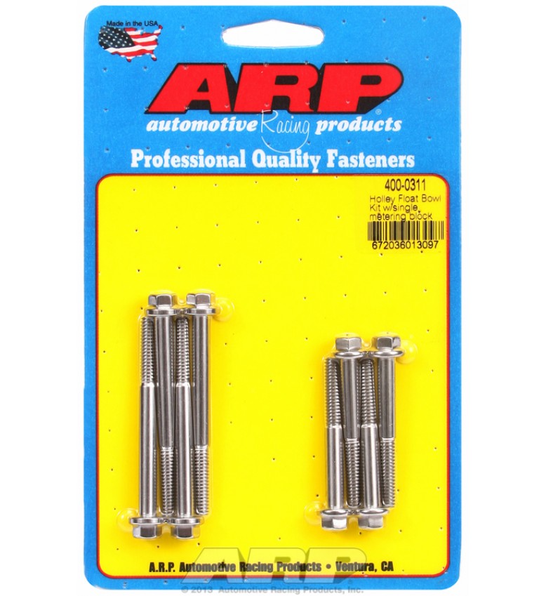ARP Hardware - Holley Float Bowl kit w/single metering block