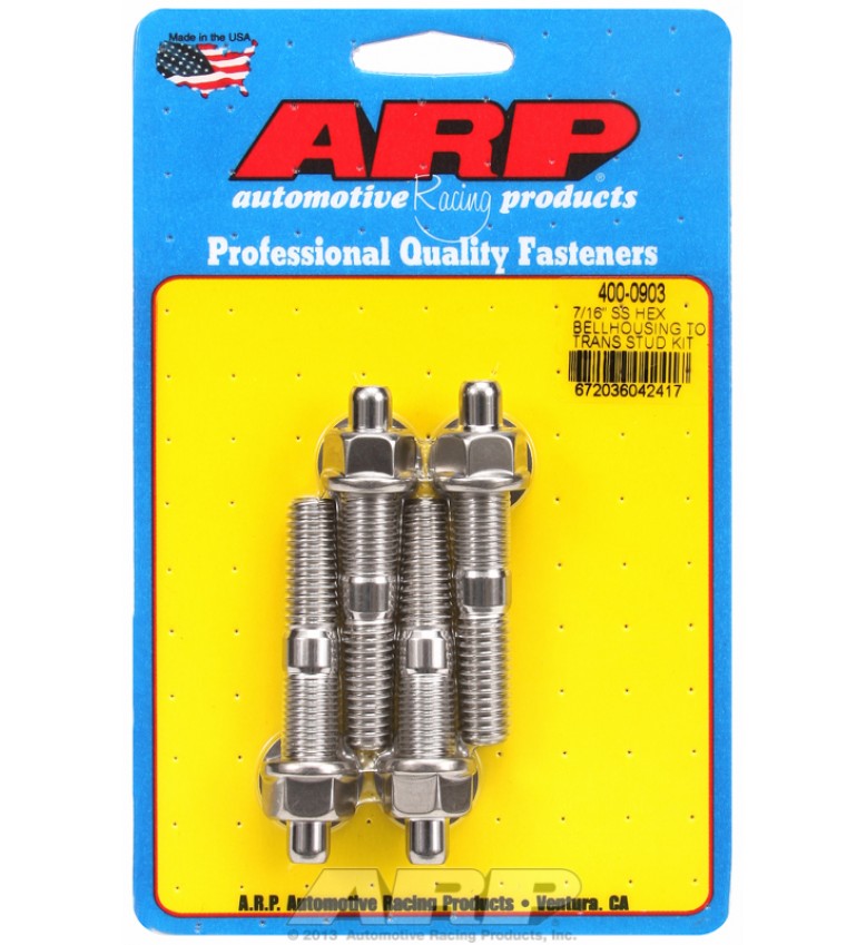 ARP Hardware - 7/16" SS hex bellhousing to trans stud kit