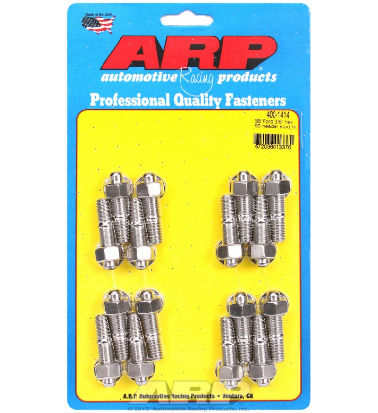 ARP Hardware - SB Ford 3/8 hex SS header stud kit