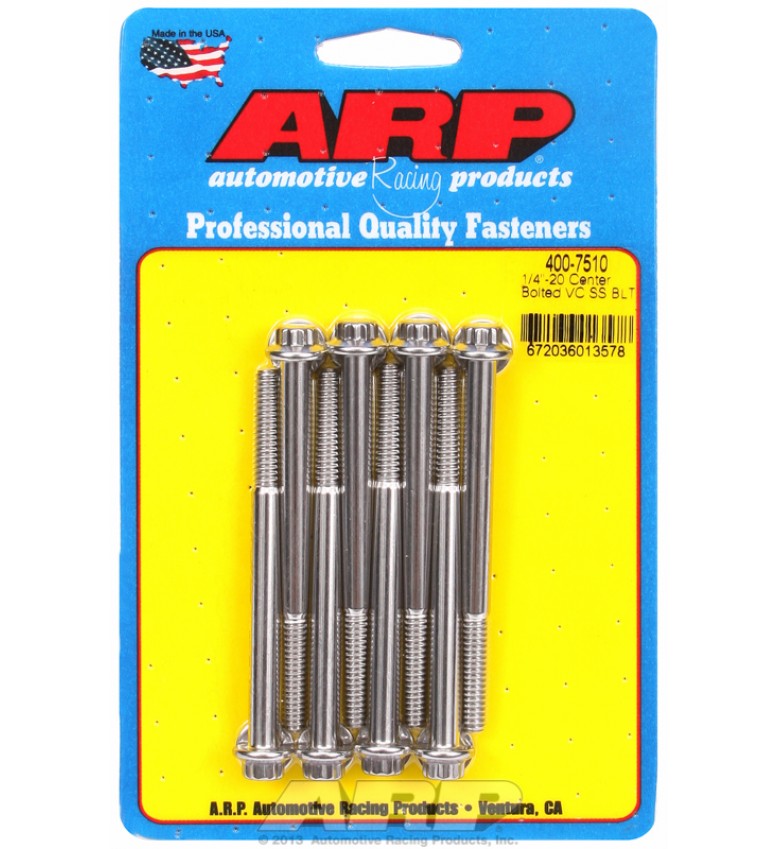 ARP Hardware - SS 1/4-20 center bolted valve cover bolt kit