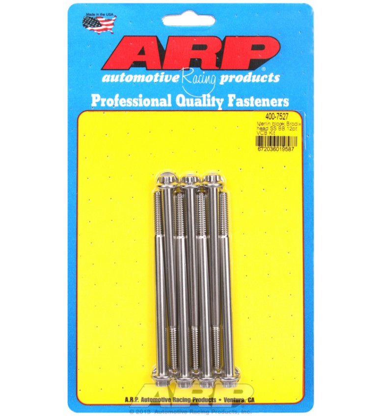 ARP Hardware - Merlin block, Brodix head BB 12pt valve cover bolt kit