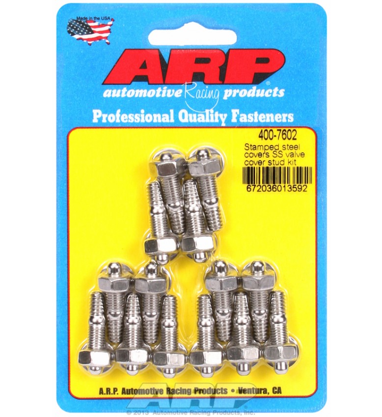 ARP Hardware - Stamped steel covers SS valve cover stud kit