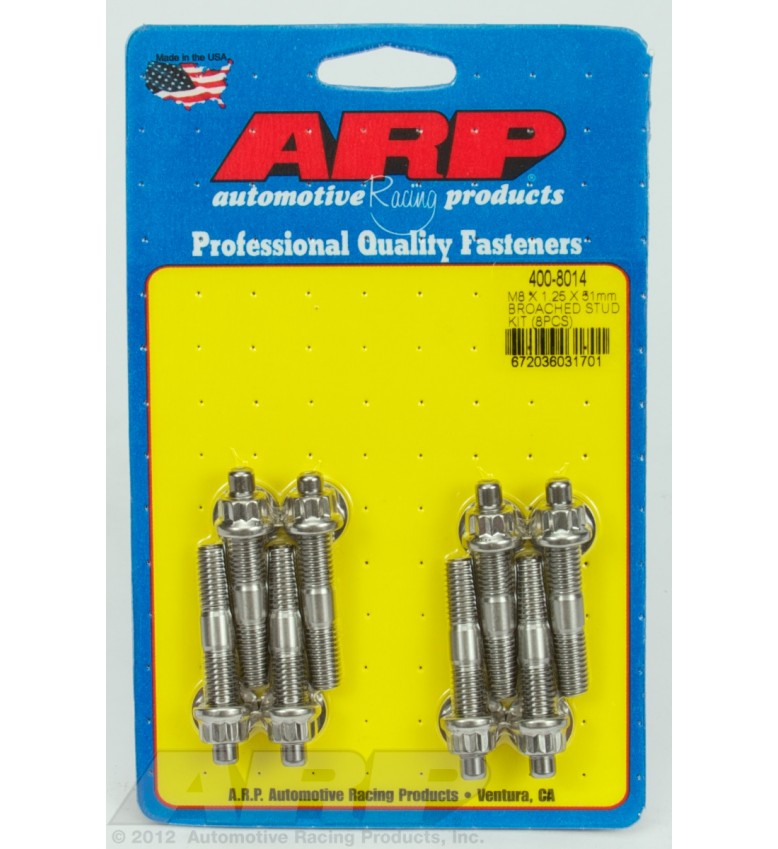 ARP Hardware - M10 X 1.25/1.50 X 55mm broached stud kit 4pcs