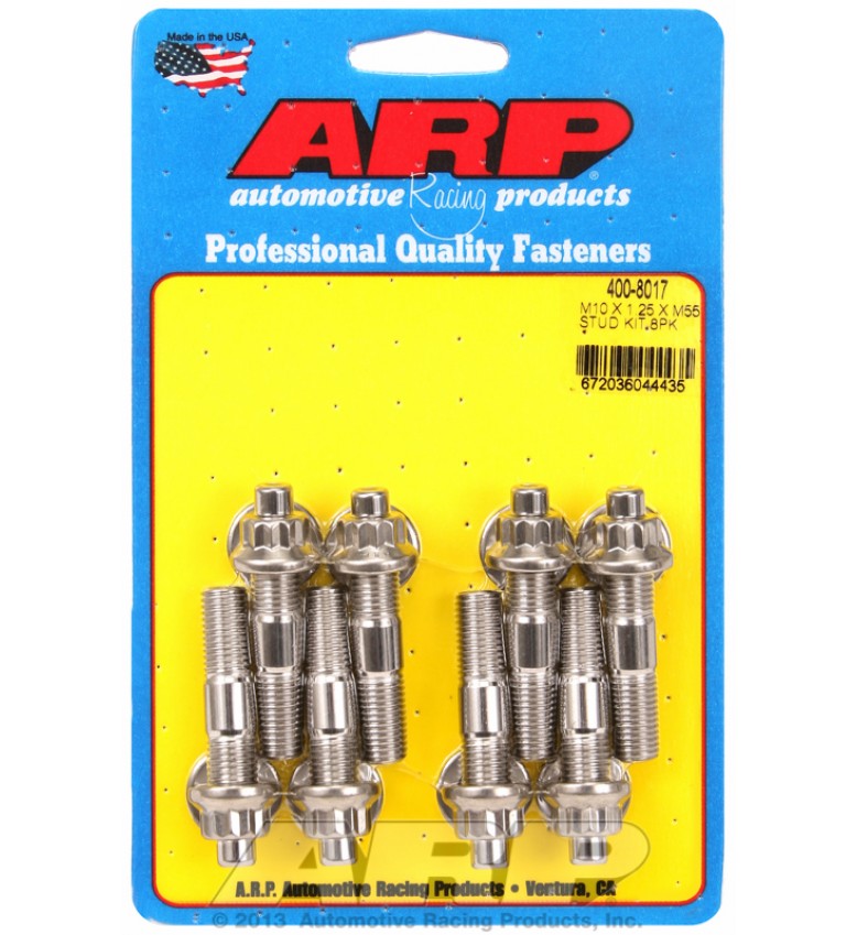 ARP Hardware - M10 X 1.25 X 55mm broached stud kit 8pcs