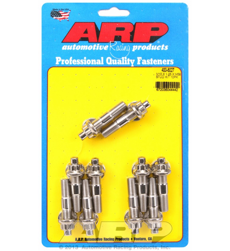 ARP Hardware - M10 X 1.25 X 55mm broached stud kit 10pcs