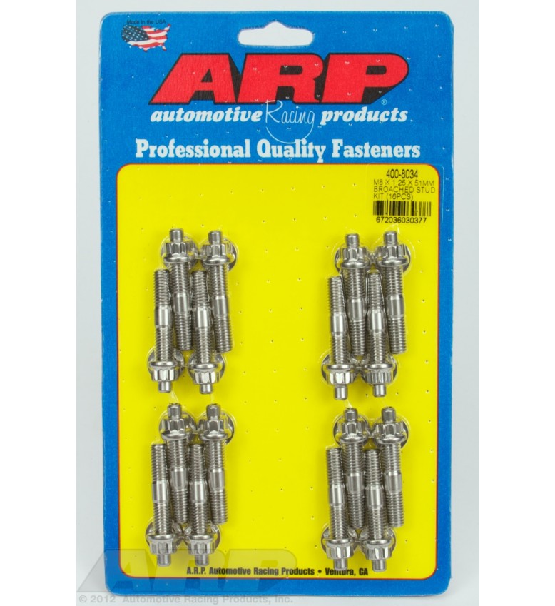 ARP Hardware - M10 X 1.25/1.50 X 55mm broached stud kit 10pcs