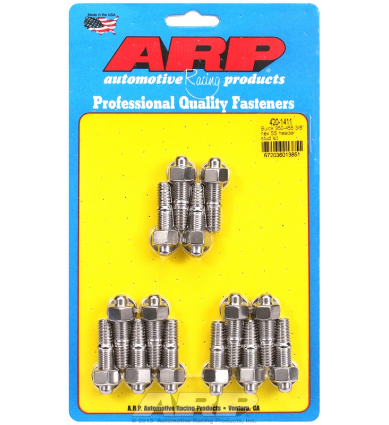 ARP Hardware - Buick 350-455 3/8" SS hex header stud kit