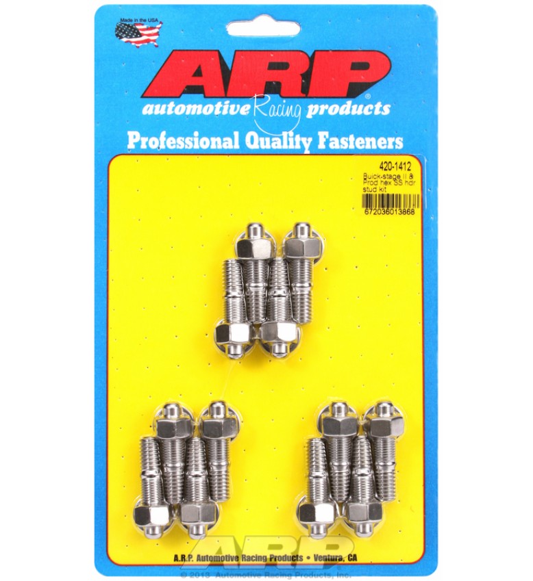 ARP Hardware - Buick Stage II & Prod SS hex header stud kit