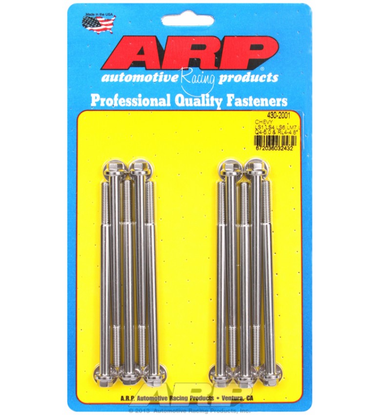 ARP Hardware - Chevy LS1, LS4, LS6, LM7-5.5, LQ4-6.0 & RL4-4.8 hex intk mnfld blt kit 