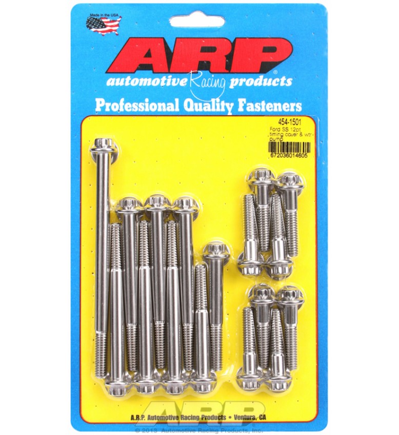 ARP Hardware - Ford SS 12pt timing cover & water pump kit